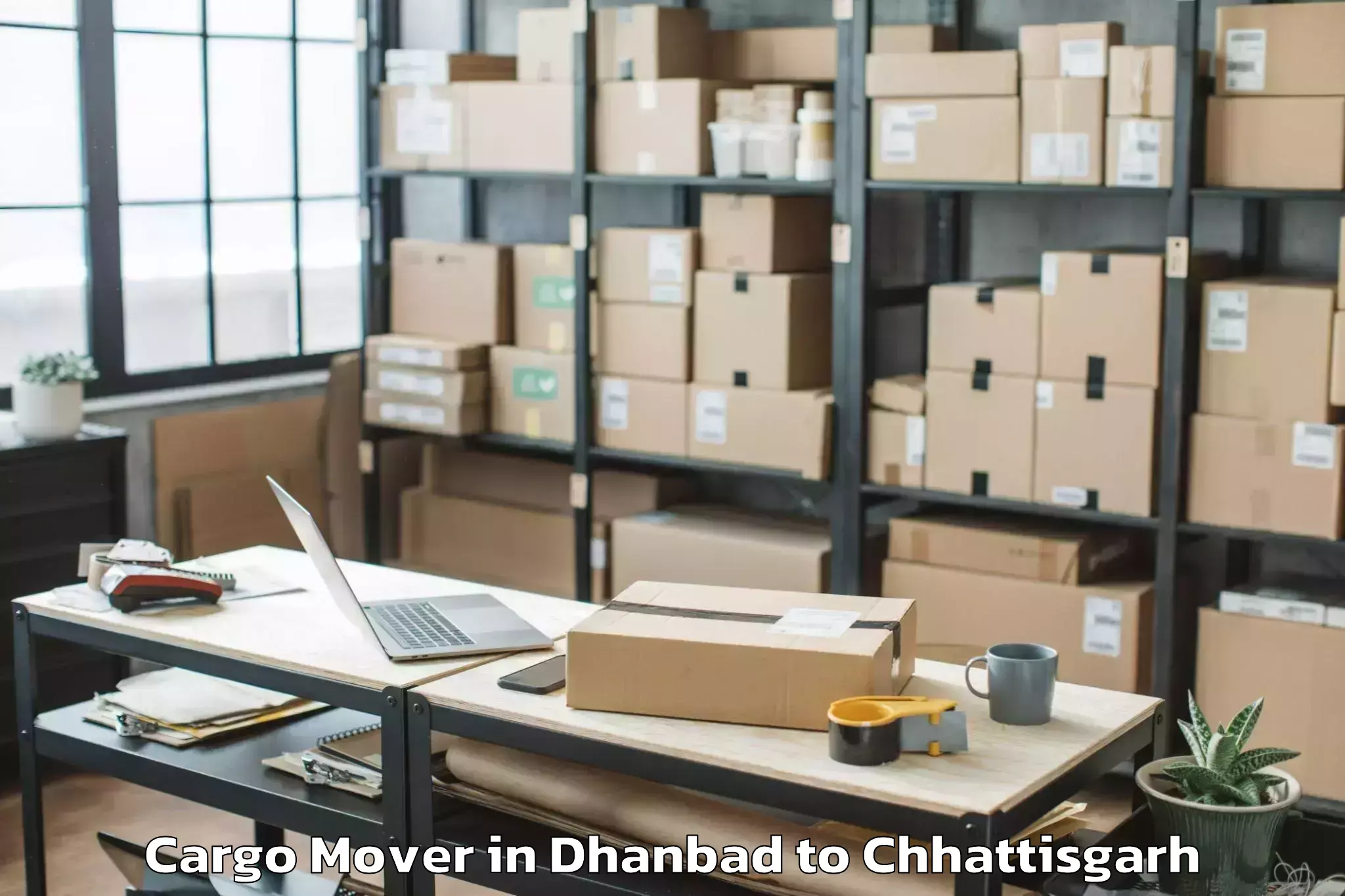 Easy Dhanbad to Chopan Cargo Mover Booking